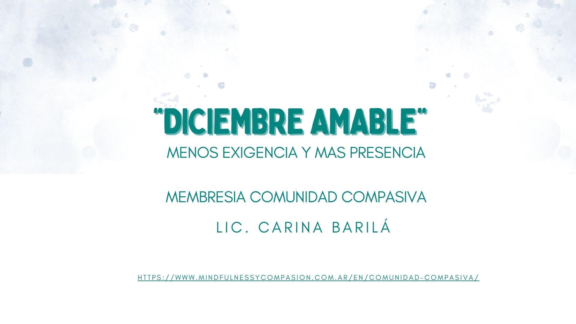 Diciembre amable